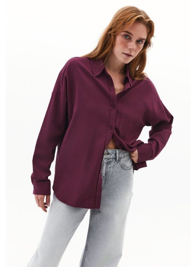OXXO Oversized Shirt with Pocket Detail - Image 1